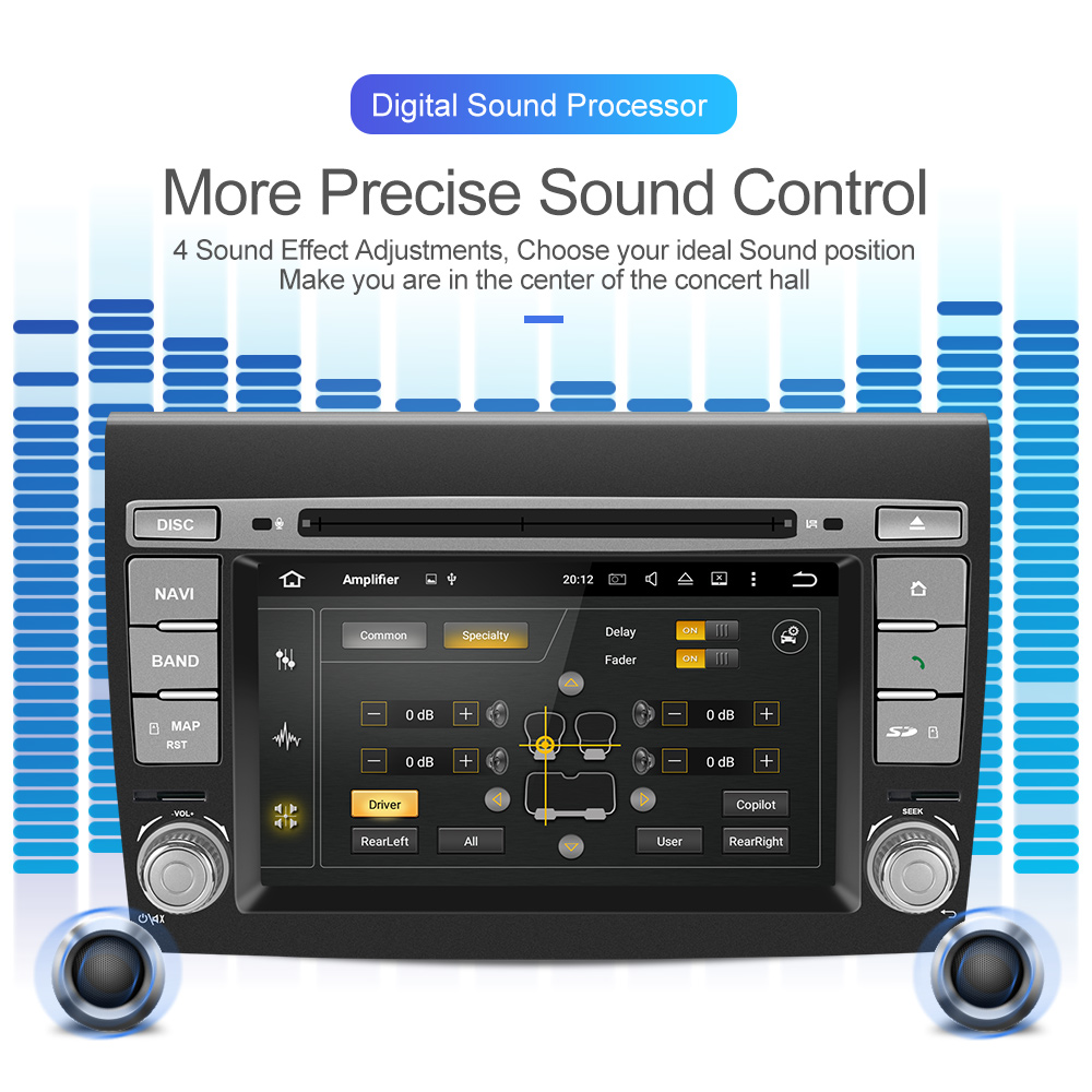 Auto Multimedia Player For FIAT Bravo 2007-2012