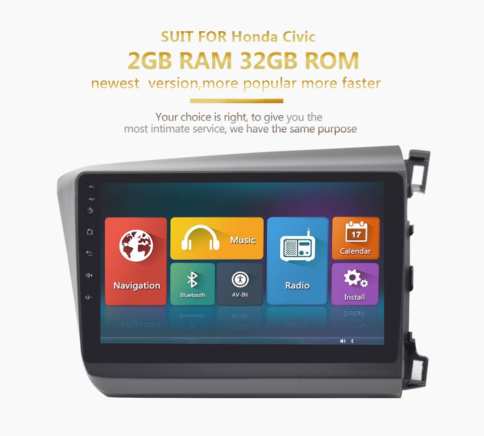 Auto Multimedia Player For honda Civic 2012-2015