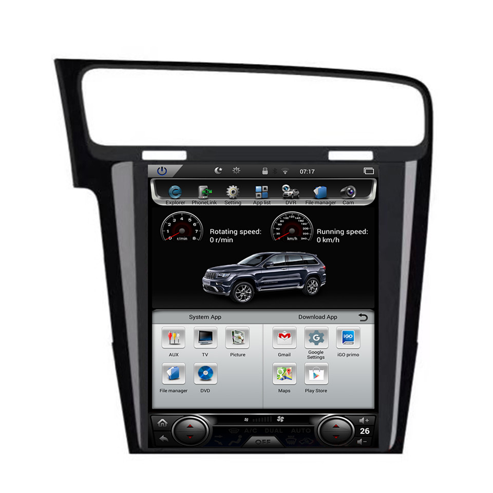 Auto Multimedia Player For Volkswagen Golf 7 2013-2015