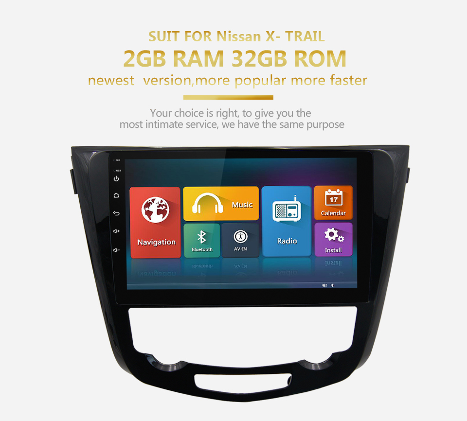 Auto Multimedia Player For Nissan X-Trail 2013-2019