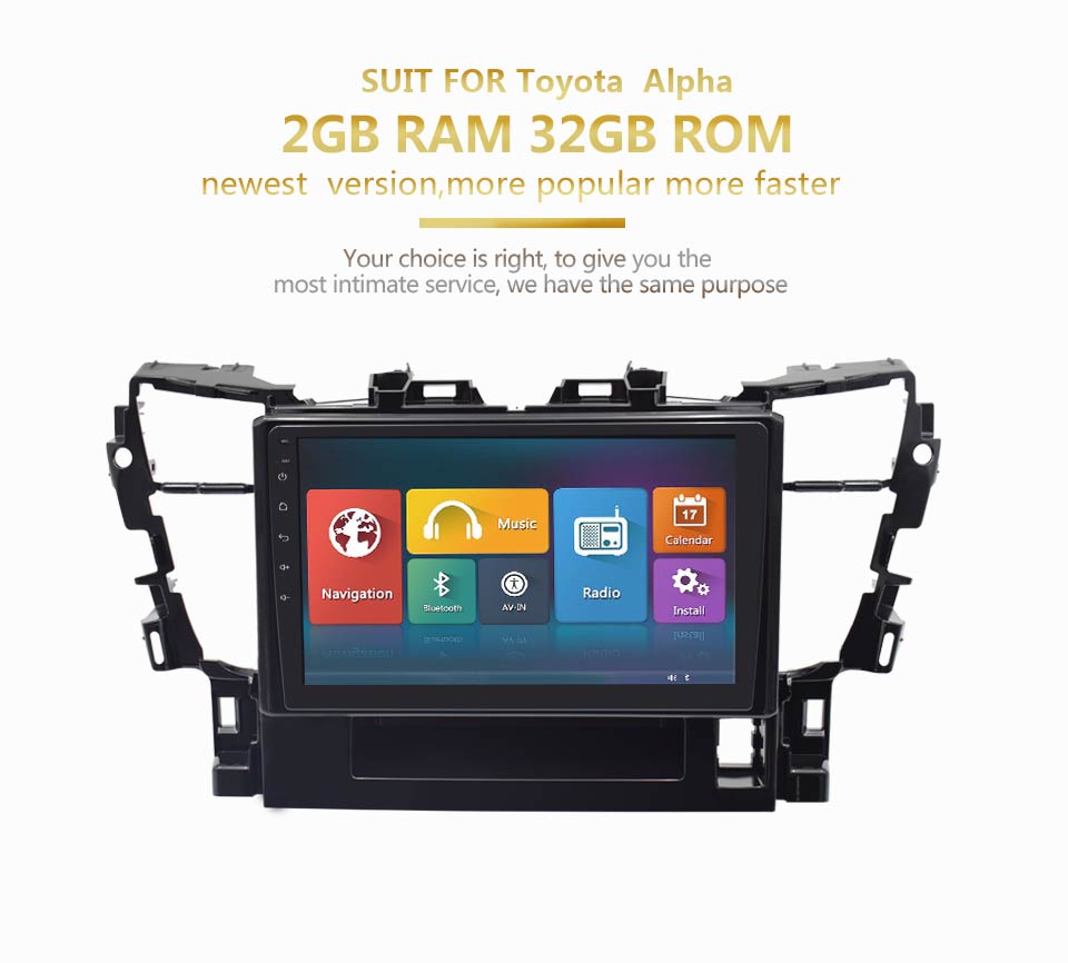 Auto Multimedia Player For Toyota Alphard 2015-2018