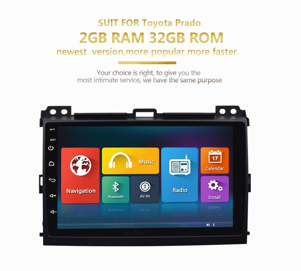 Auto Multimedia Player For Toyota Prado 2002-2009
