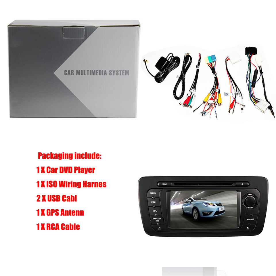Auto Multimedia Player For SEAT Ibiza 2009-2013