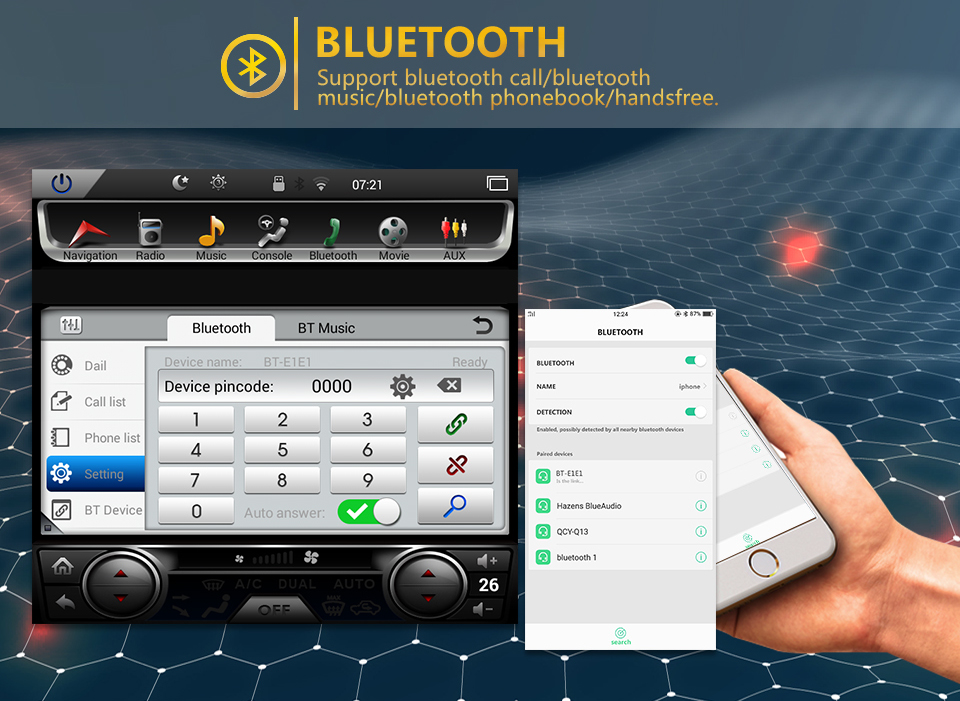 Auto Multimedia Player For Toyota Camry 2015-2018