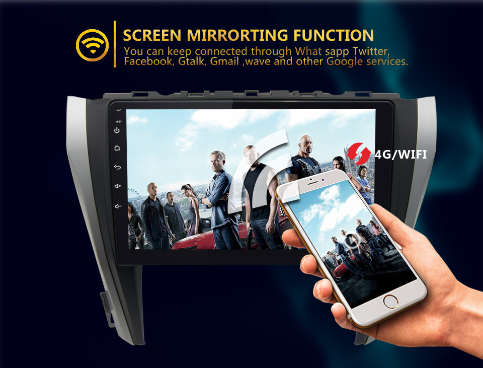 Auto Multimedia Player For Toyota Camry 2015-2018