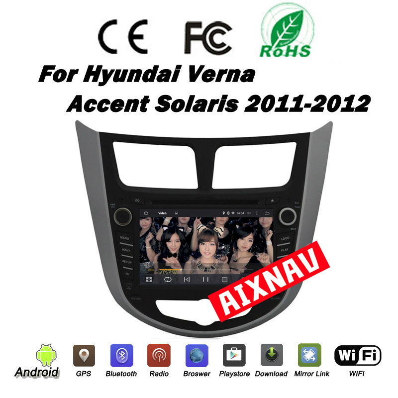 Auto Multimedia Player For Hyundai Solaris/Verna/Accent 2011-2015