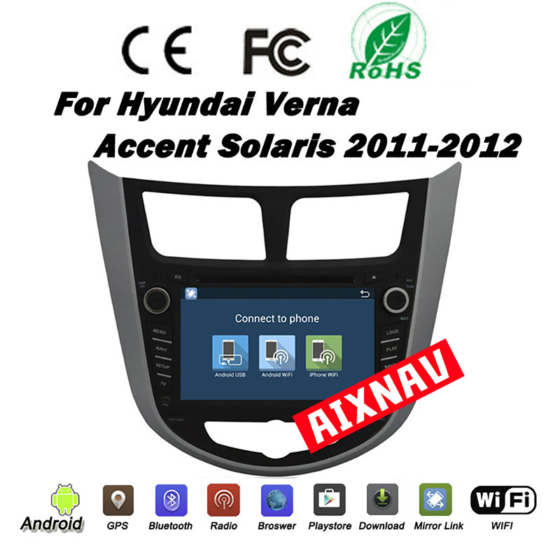 Auto Multimedia Player For Hyundai Solaris/Verna/Accent 2011-2015