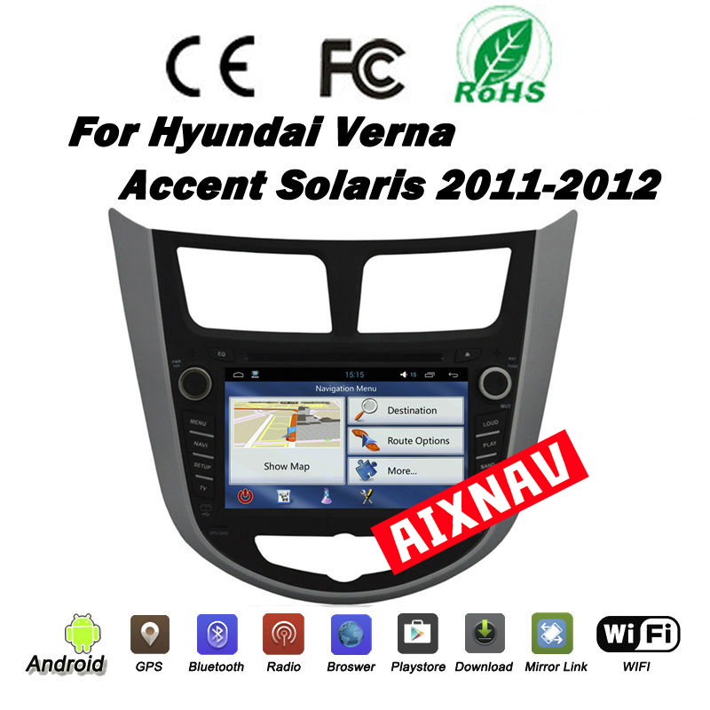 Auto Multimedia Player For Hyundai Solaris/Verna/Accent 2011-2015