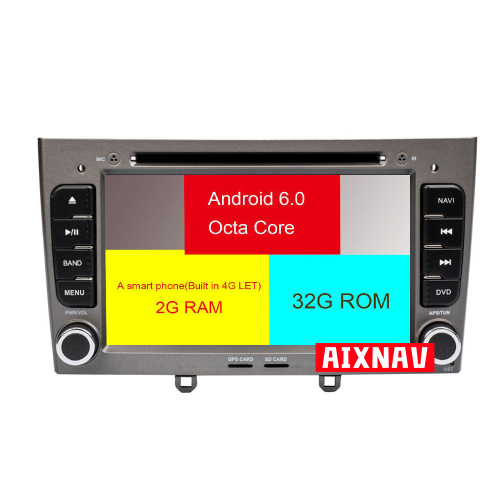 Auto Multimedia Player For Peugeot 408 2013-2017