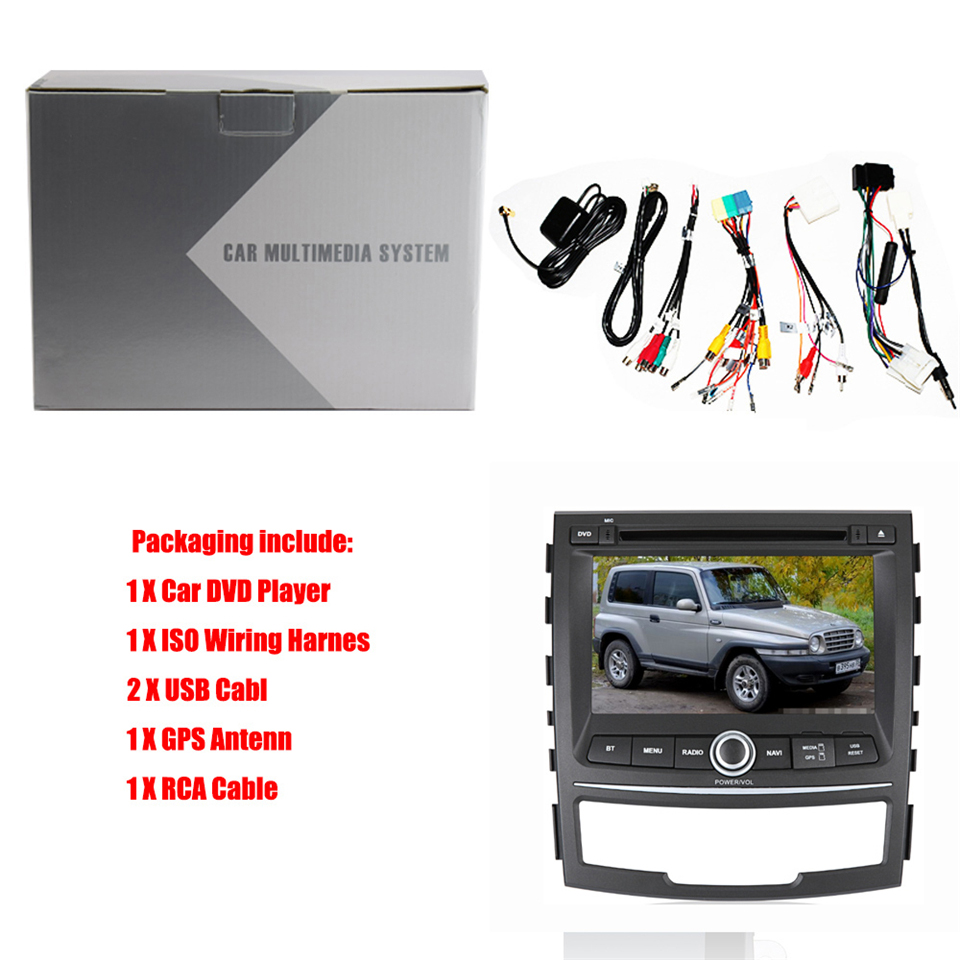 Auto Multimedia Player For Ssangyong Korando 2010-2013