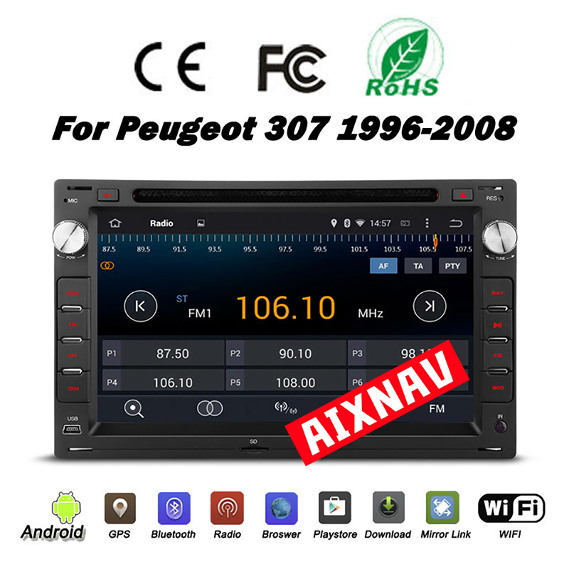 Auto Multimedia Player For peugeot 307 1999-2005