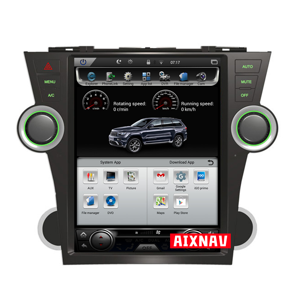 Auto Multimedia Player For Toyota Highlander 2009-2013