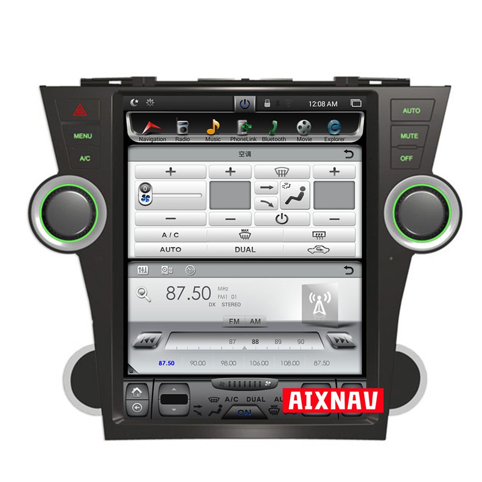 Auto Multimedia Player For Toyota Highlander 2009-2013