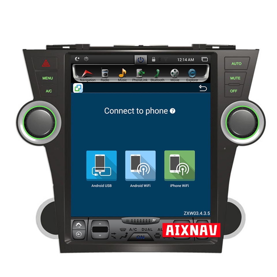 Auto Multimedia Player For Toyota Highlander 2009-2013