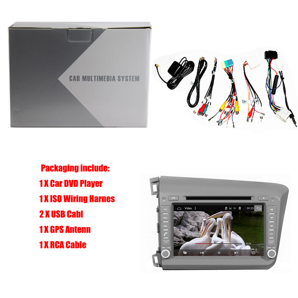 Auto Multimedia Player For Honda Civic 2012-2015