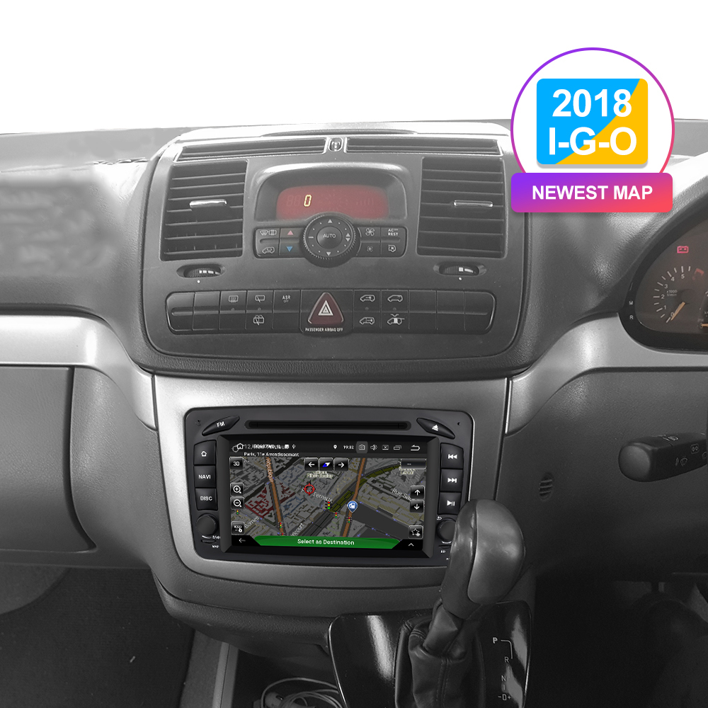 Auto Multimedia Player For Mercedes-Benz CLK-Class 1998-2004
