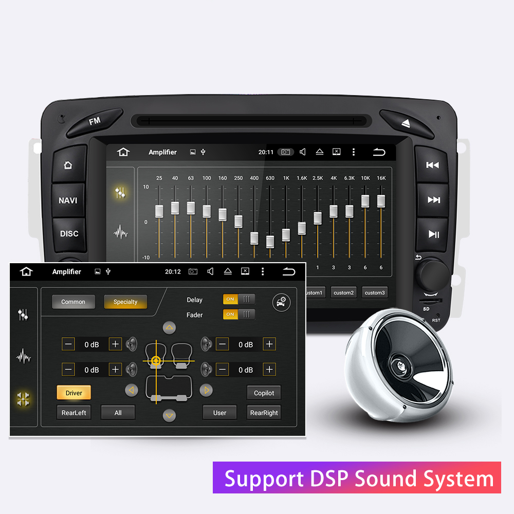 Auto Multimedia Player For Mercedes-Benz CLK-Class 1998-2004